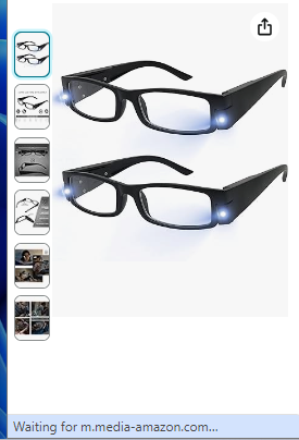 Reading Glasses with Light Bright
